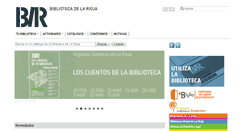 Desktop Screenshot of biblioteca.larioja.org