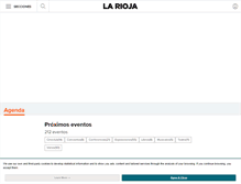 Tablet Screenshot of agenda.larioja.com